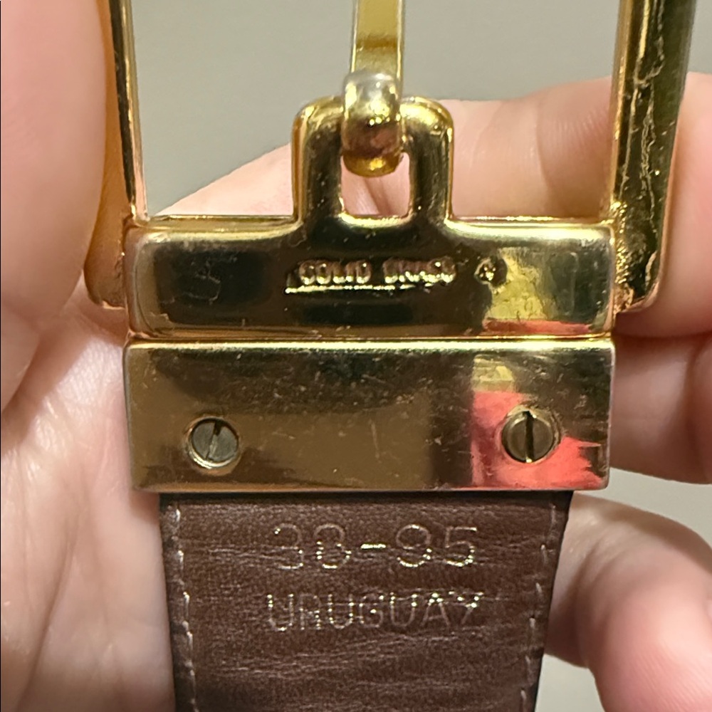 Yves Saint Laurent Black Leather Belt - Picture 2 of 3